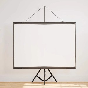 vidaXL Projektionsleinwand mit Stativ, 72 Zoll, Format 4:3, für Heimkino und Präsentationen.