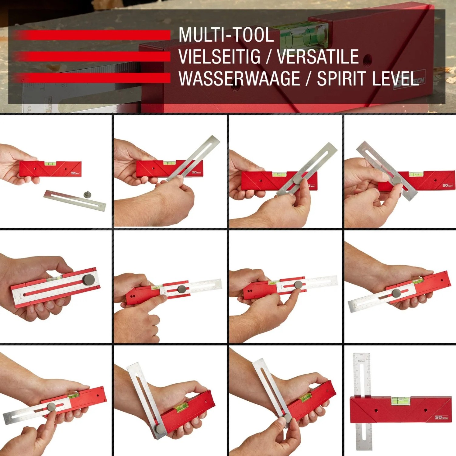 SOTECH Messwerkzeug und Markierwerkzeug inkl. Wasserwaage_8