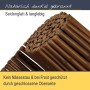Dunkelbrauner Sol Royal Bambus Sichtschutz Zaun mit geschlossenen Rohren, 2-3cm Durchmesser. Robust & langlebig.