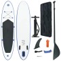 vidaXL SUP-Board Aufblasbar Blau und Weiß 92202