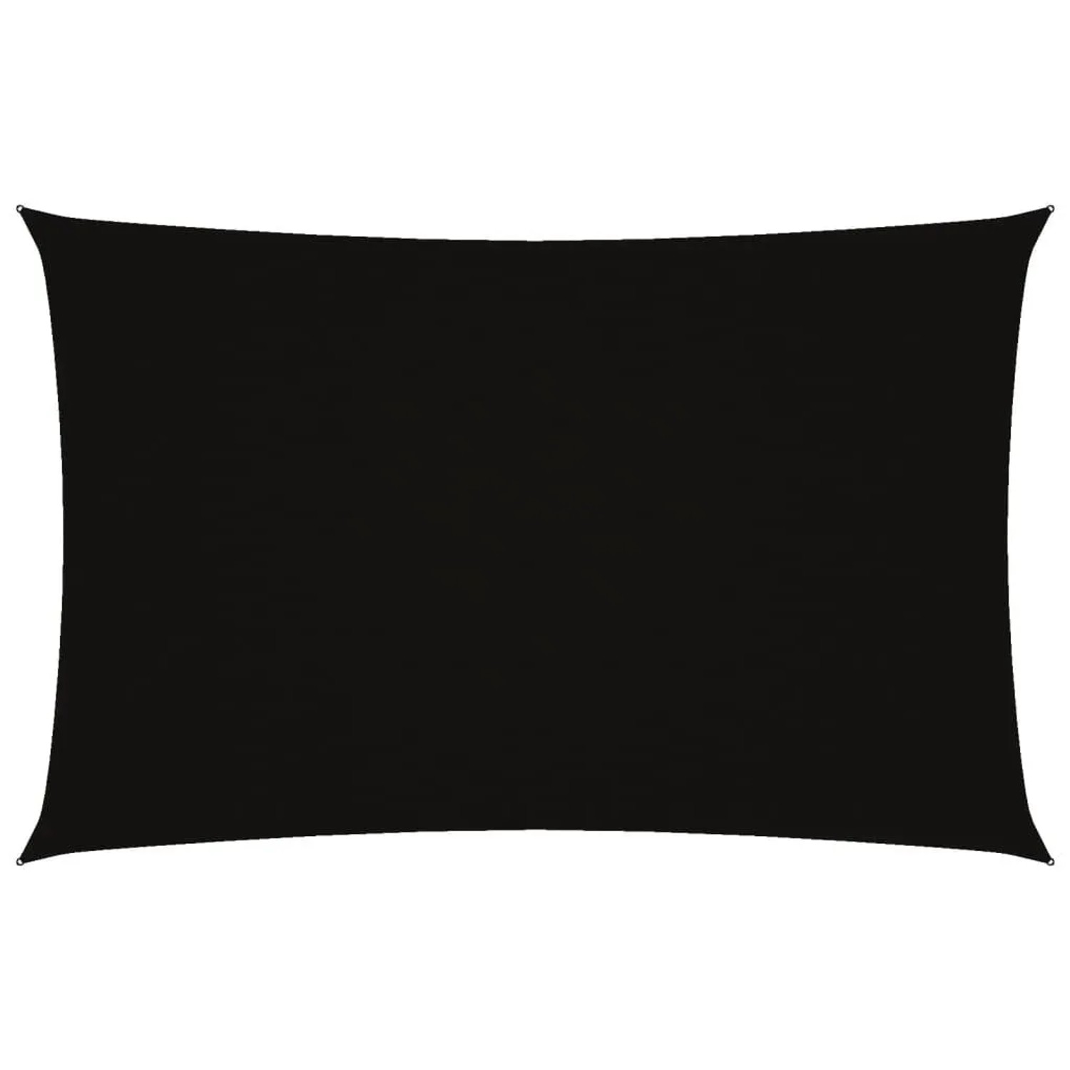 vidaXL Sonnensegel Oxford-Gewebe Rechteckig 4x7 m Schwarz 135768