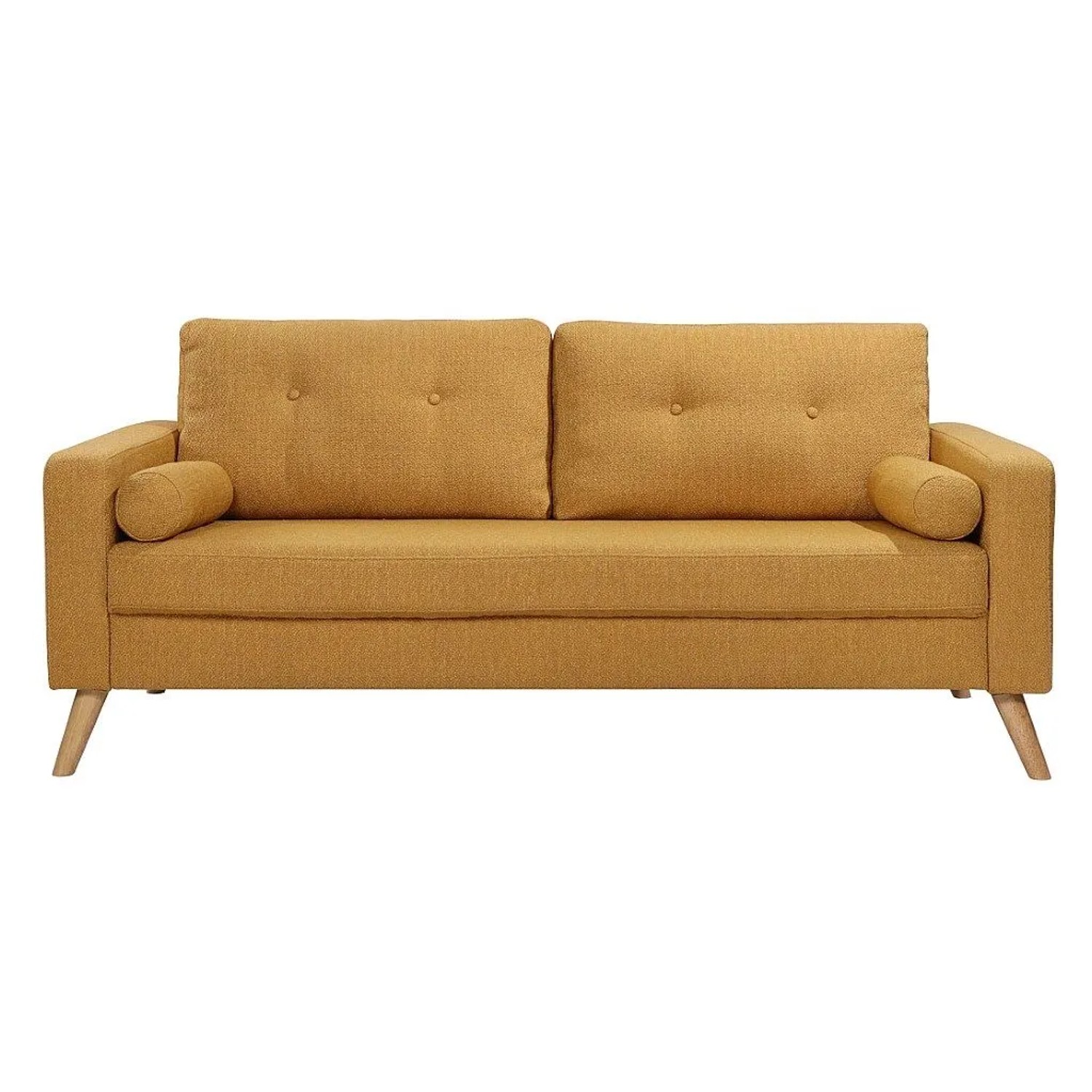 Vente-unique Sofa Ohne Schlafmöglichkeit Tatum Gelb 182 cm