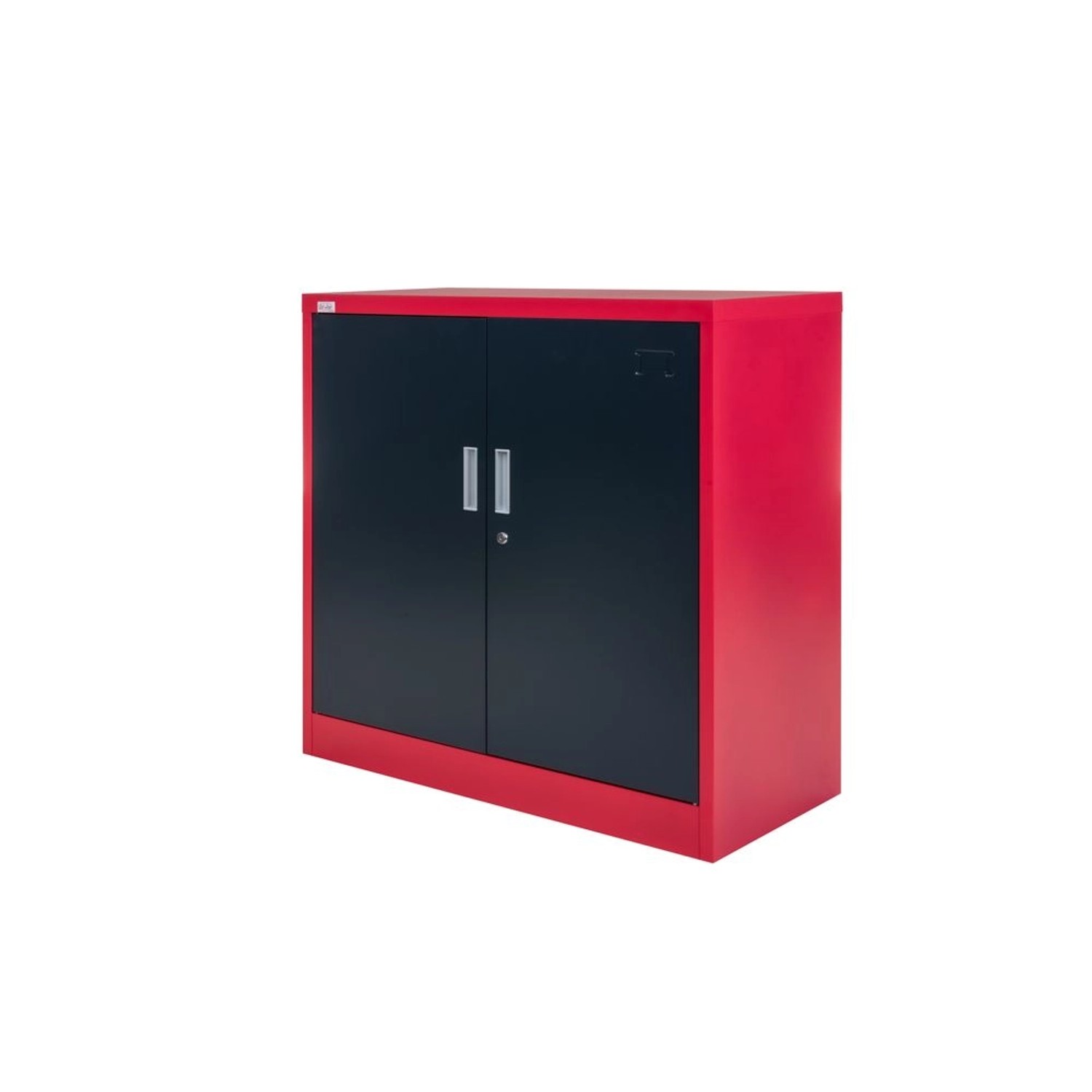 Jet-Line Stahlschrank Kiew in Anthrazit-Rot 90 x 40 x 90 cm mit Abschließba günstig online kaufen