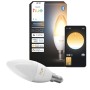 Philips Hue E14 Kerzenform Leuchtmittel, 500 lm, mit Verpackung und App-Steuerung. Smartes Licht, warm- bis tageslichtweiß.