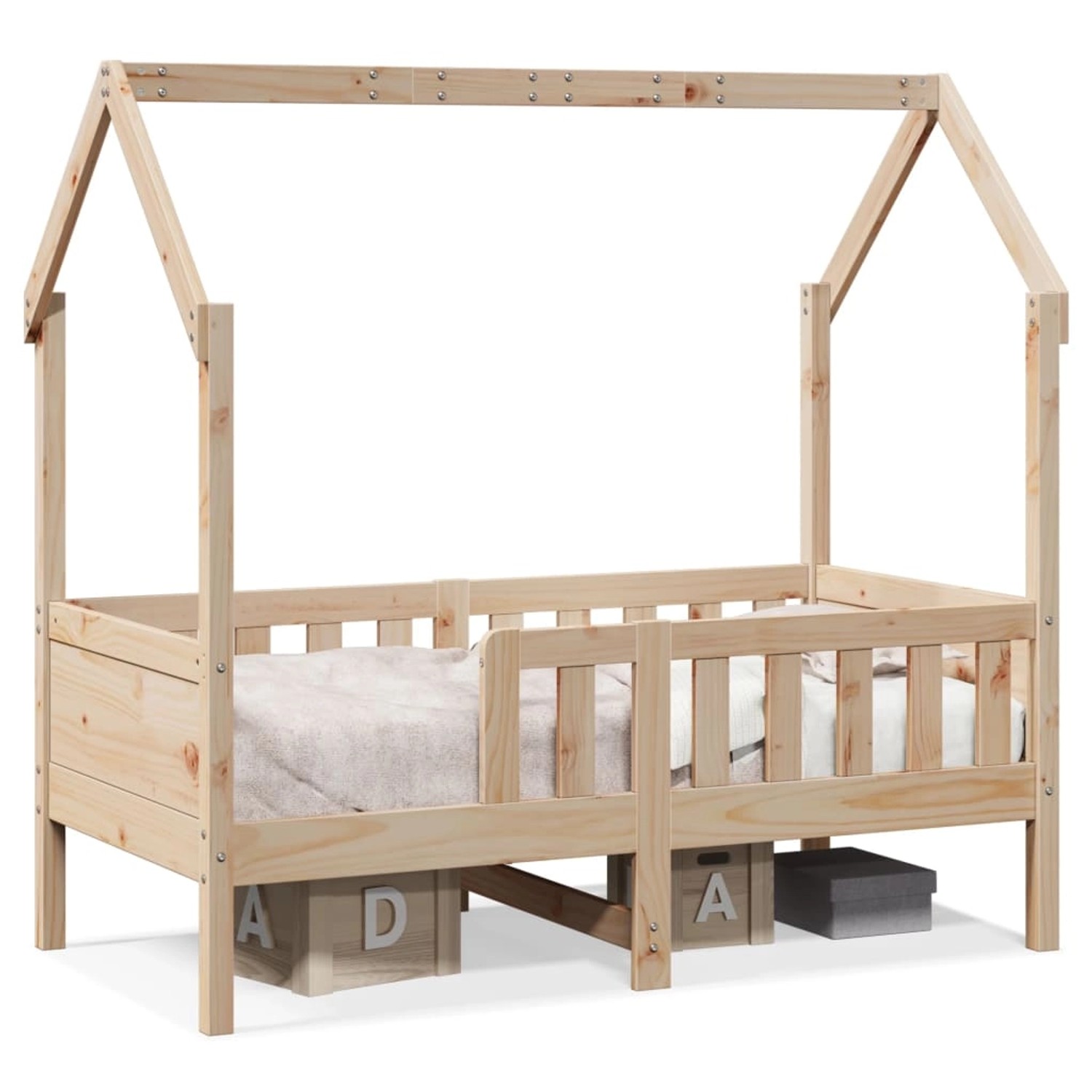 vidaXL Kinderbett Hausbett 70x140 cm Massivholz Kiefer2102249 günstig online kaufen