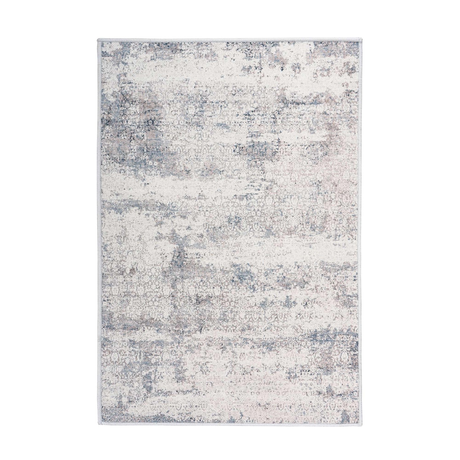 MeGusta Kurzflor Teppich Vintage UsedLook Taupe 120x170 cm Agustina