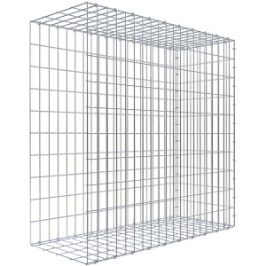 Gabiona Anbaukorb Typ 2, 100x100x40cm, Maschenweite 5x10cm, Drahtgitter für Gabionen.
