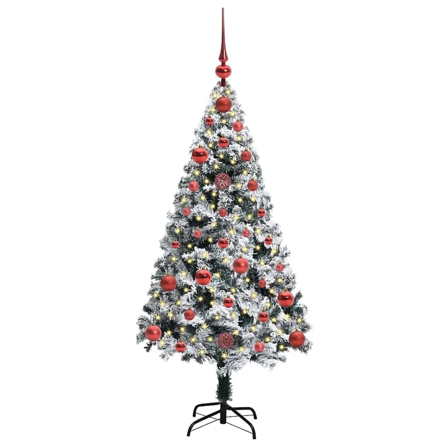vidaXL Künstlicher Weihnachtsbaum mit 150 LEDs mit Ständer Grün 120 cm 3396940