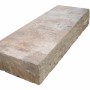 Diephaus Blockstufe Maximo Muschelkalk, 112,5x34,5x15cm, für Treppen und Wege.