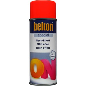 Belton Special Neon-Effekt Spray, Rot, 400ml Dose. Spezial-Spray für auffällige Neon-Farben.