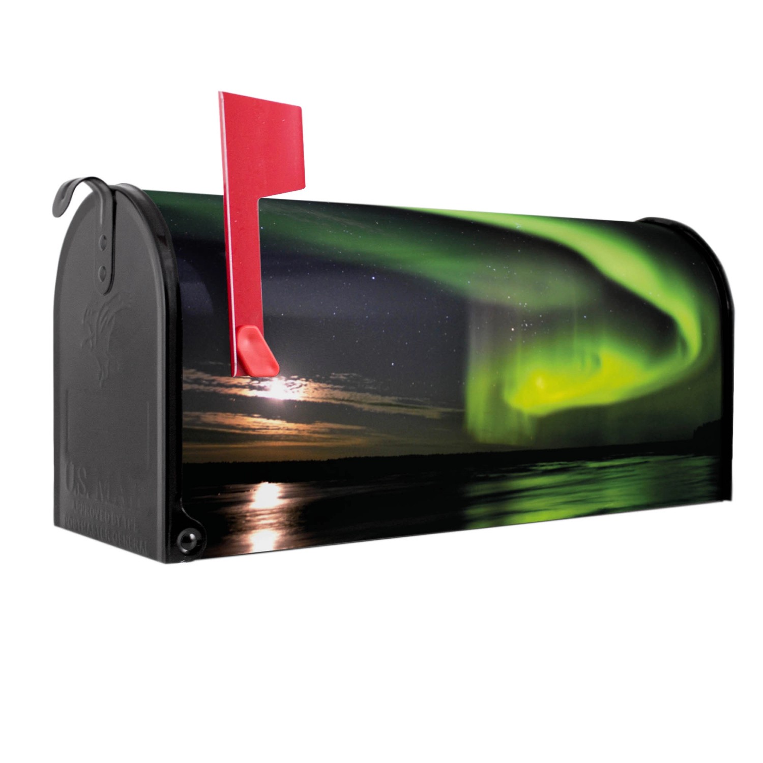 Banjado Amerikanischer Briefkasten Schwarz 48x22x16cm US Mailbox Letterbox günstig online kaufen