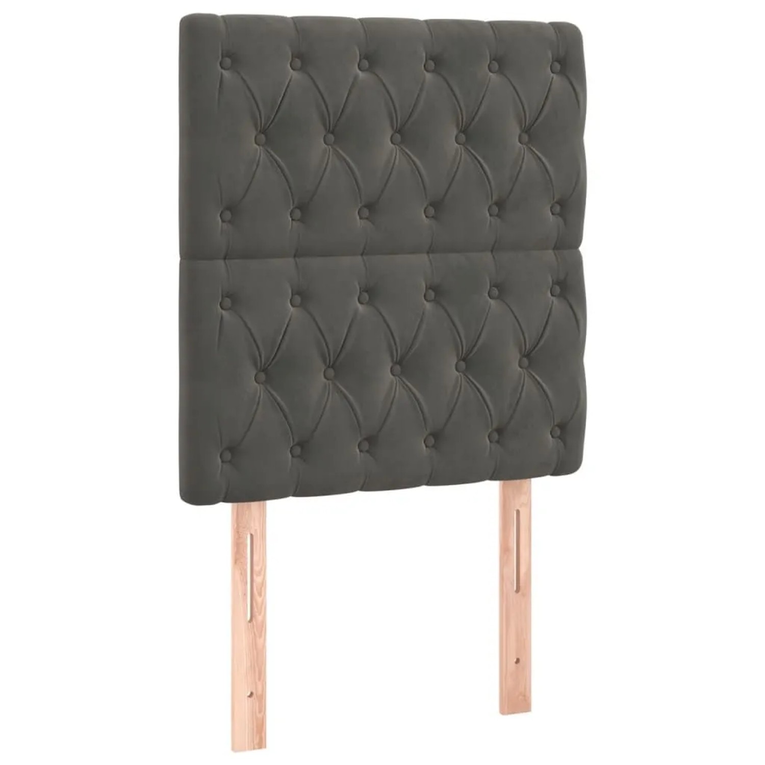 vidaXL Kopfteil Dunkelgrau 80x7x118/128 cm Samt 3116699
