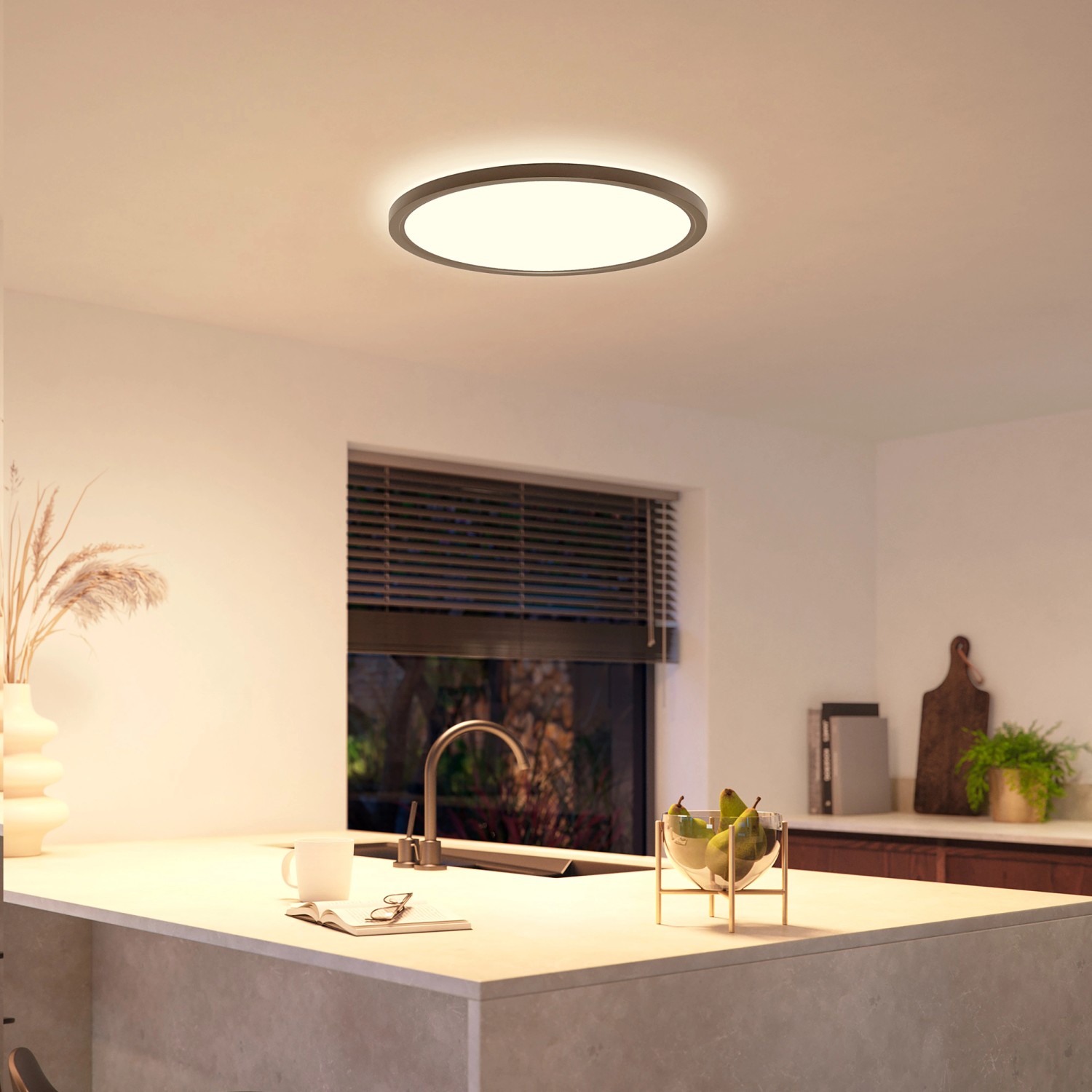 Philips Hue LED-Panel Tento White Ambiance XL Schwarz Ø 54,2 cm_4