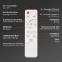 Fernbedienung für Brilo LED-Deckenleuchte Barny S: Dimmfunktion, Farbtemperatur, Nachtlicht, Timer und Lichteffekte.