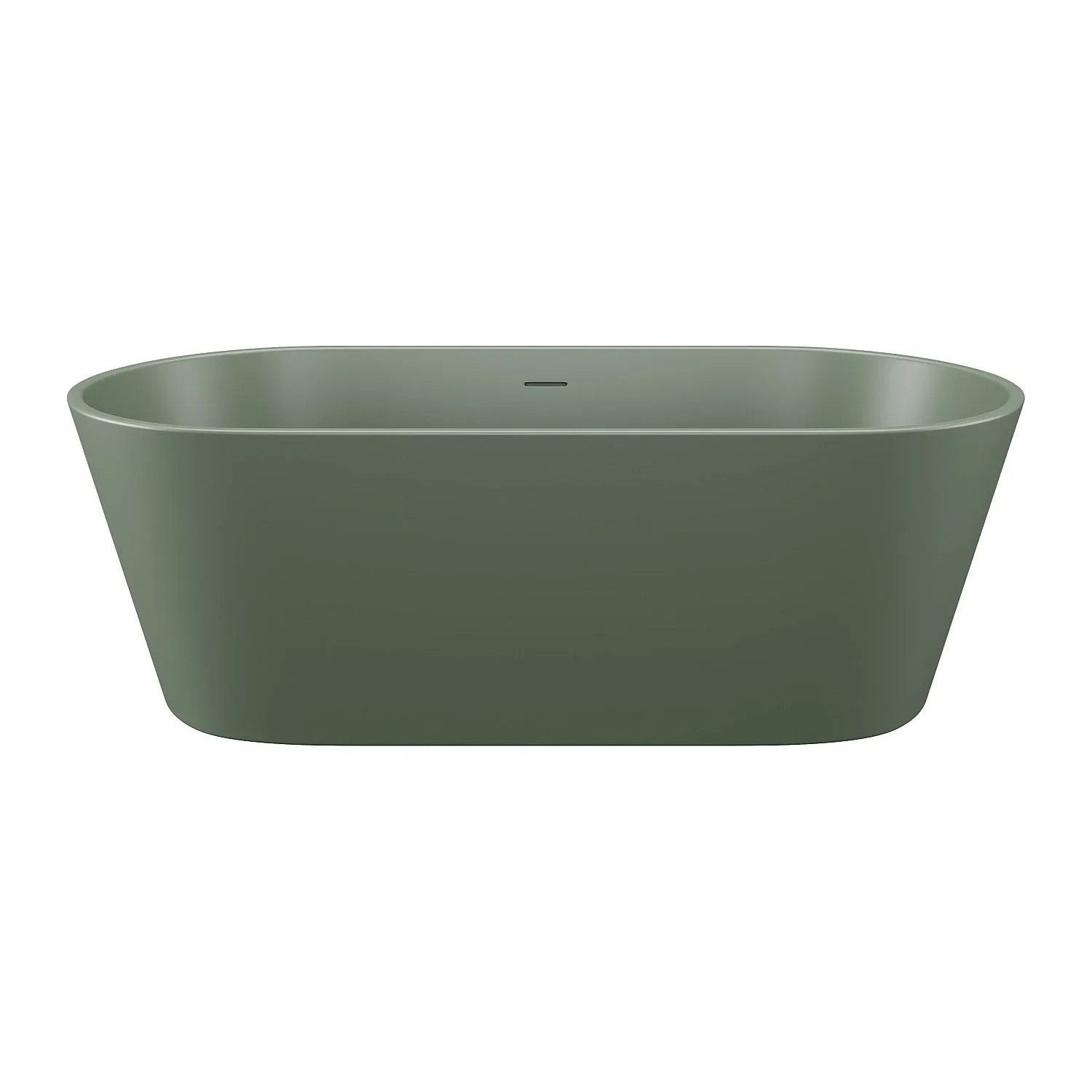 Vente-unique Freistehende Badewanne Luzeca Khaki 159 cm