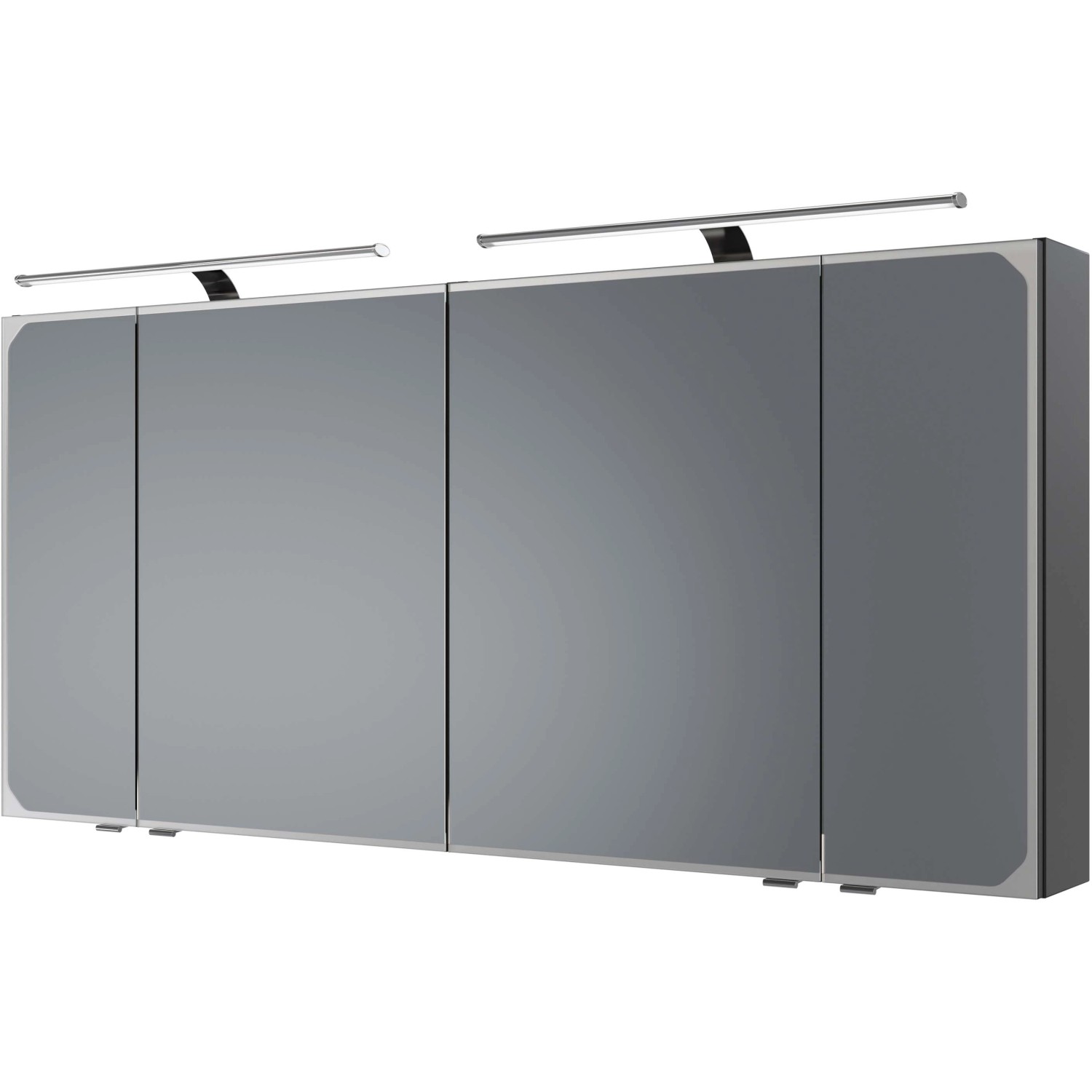 Pelipal Spiegelschrank Quantum 05 Anthrazit 150 cm mit Softclose Türen