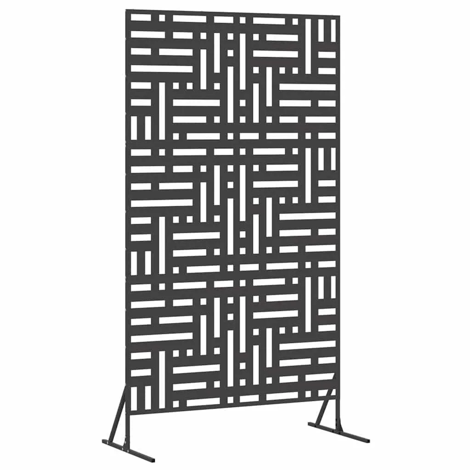 vidaXL Sichtschutz Schwarz 100 x 50 x 180 cm Stahl 868549 günstig online kaufen