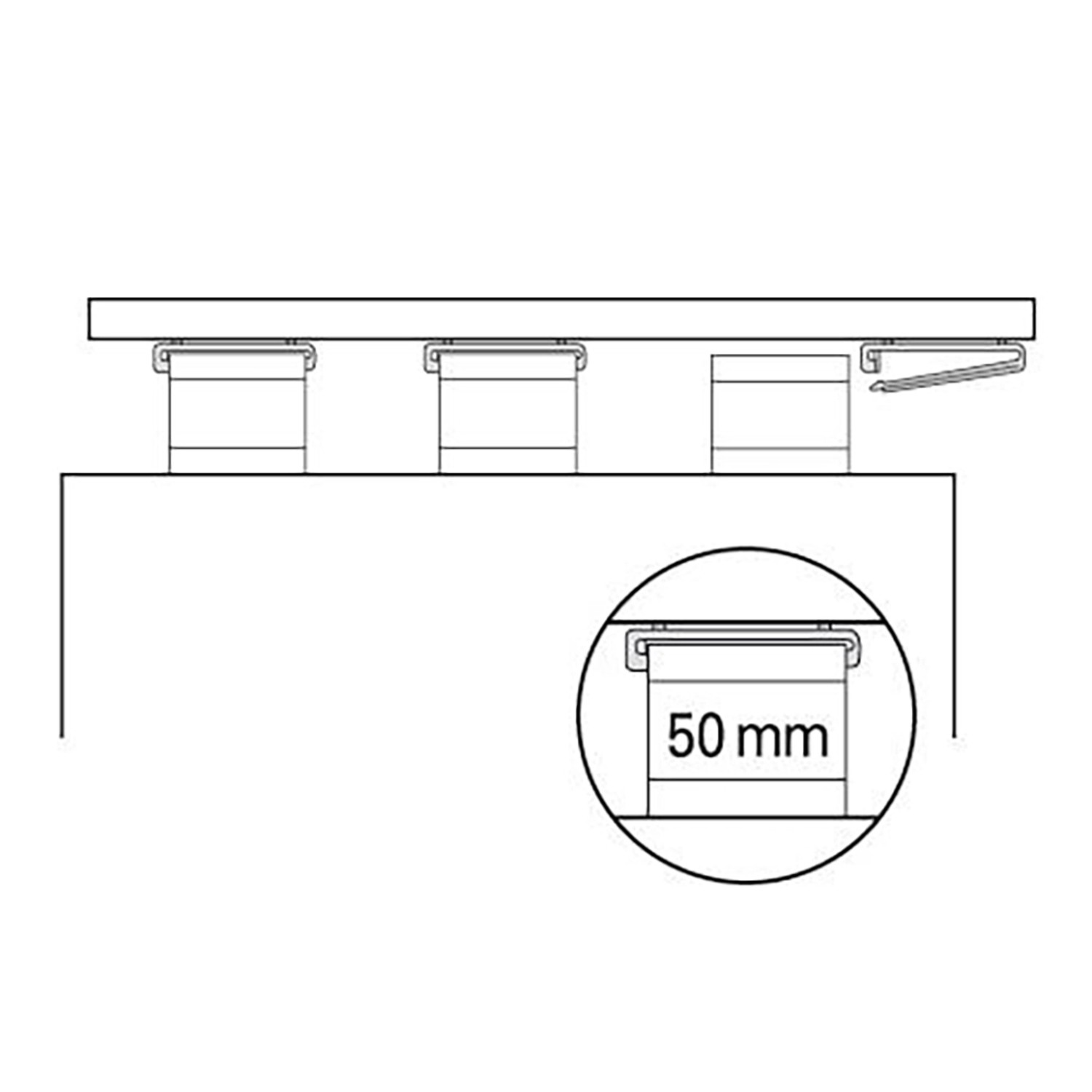 Schöner Wohnen Schlaufengleiter Leon, transparent, 8 Stück für Stil- & Seilspanngarnituren.