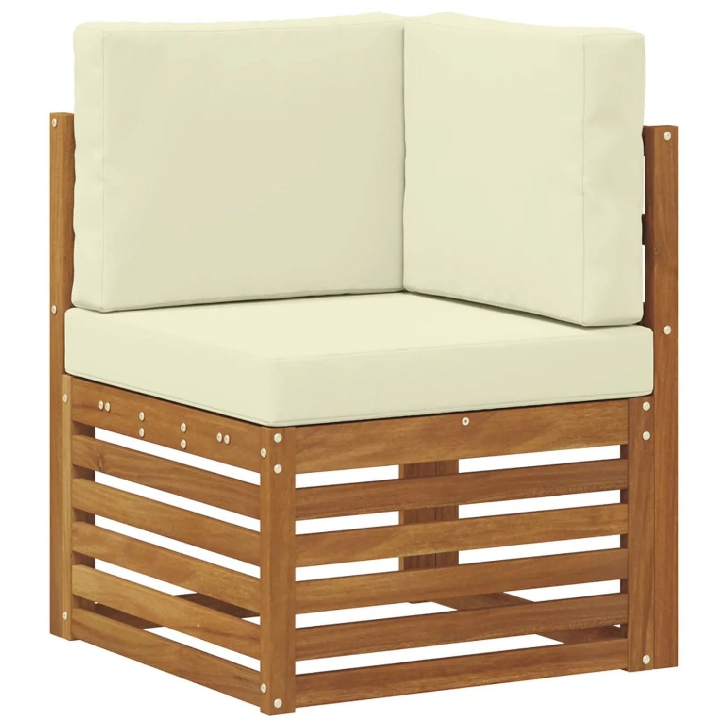 vidaXL Outdoor Ecksofa Massivholz Akazie Natur 900500