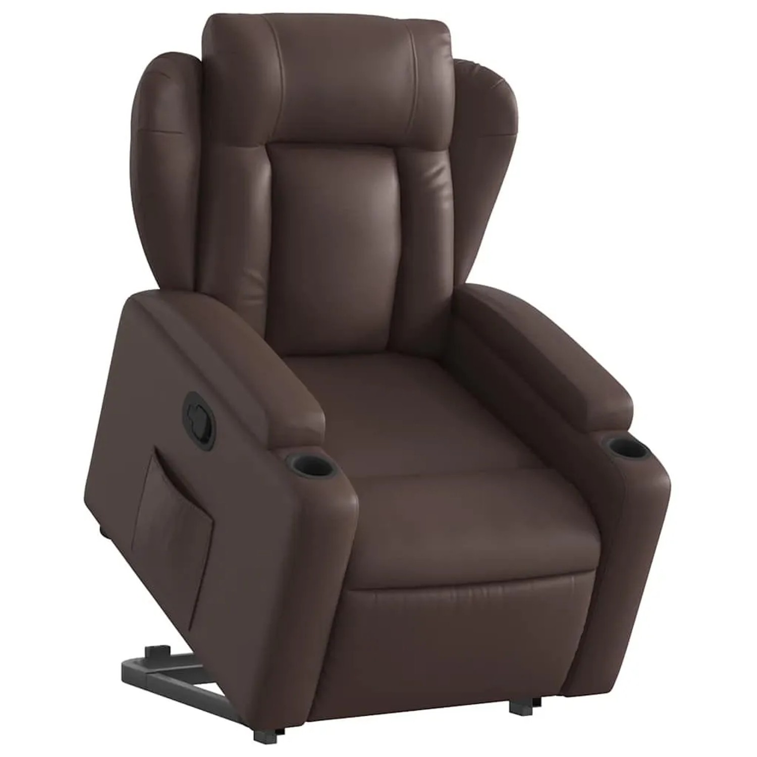 vidaXL Relaxsessel mit Aufstehhilfe Braun Kunstleder 3204546