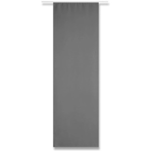 Dunkelgrauer Arsvita Flächenvorhang Alessia ohne Zubehör. Blickdichter Fenstervorhang für moderne Raumgestaltung.