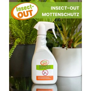 Insect-OUT Mottenspray PYR + G: Spray zur Bekämpfung von Kleidermotten und Lebensmittelmotten.