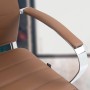 DELUKE Bürostuhl Ergonomisch EVOK Schreibtischstuhl Echtleder Höhenverstellbarer Drehstuhl Computerstuhl 130 Kg Hellbraun_3