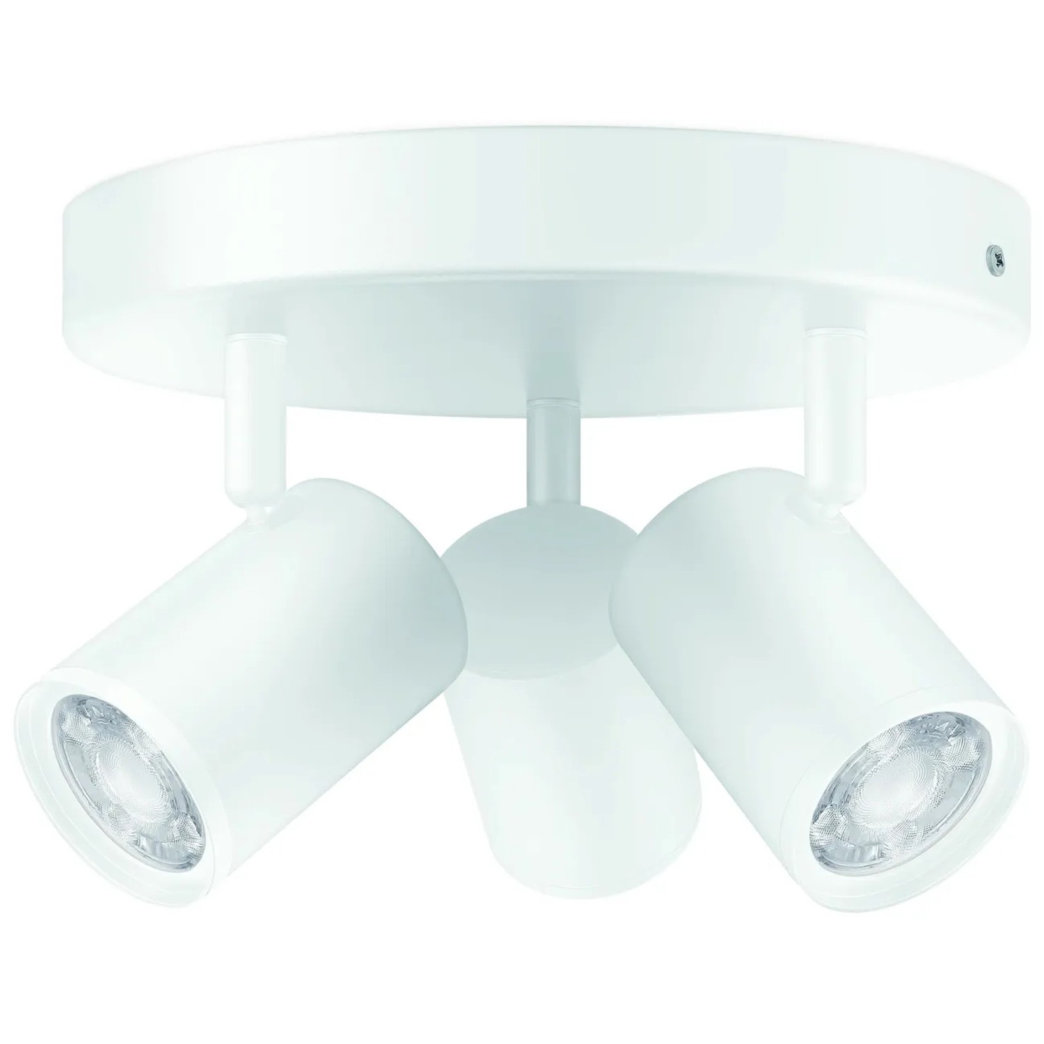 Weiße WIZ Deckenleuchte Imageo mit 3 Spots, smarte LED Lampe für Innenräume.