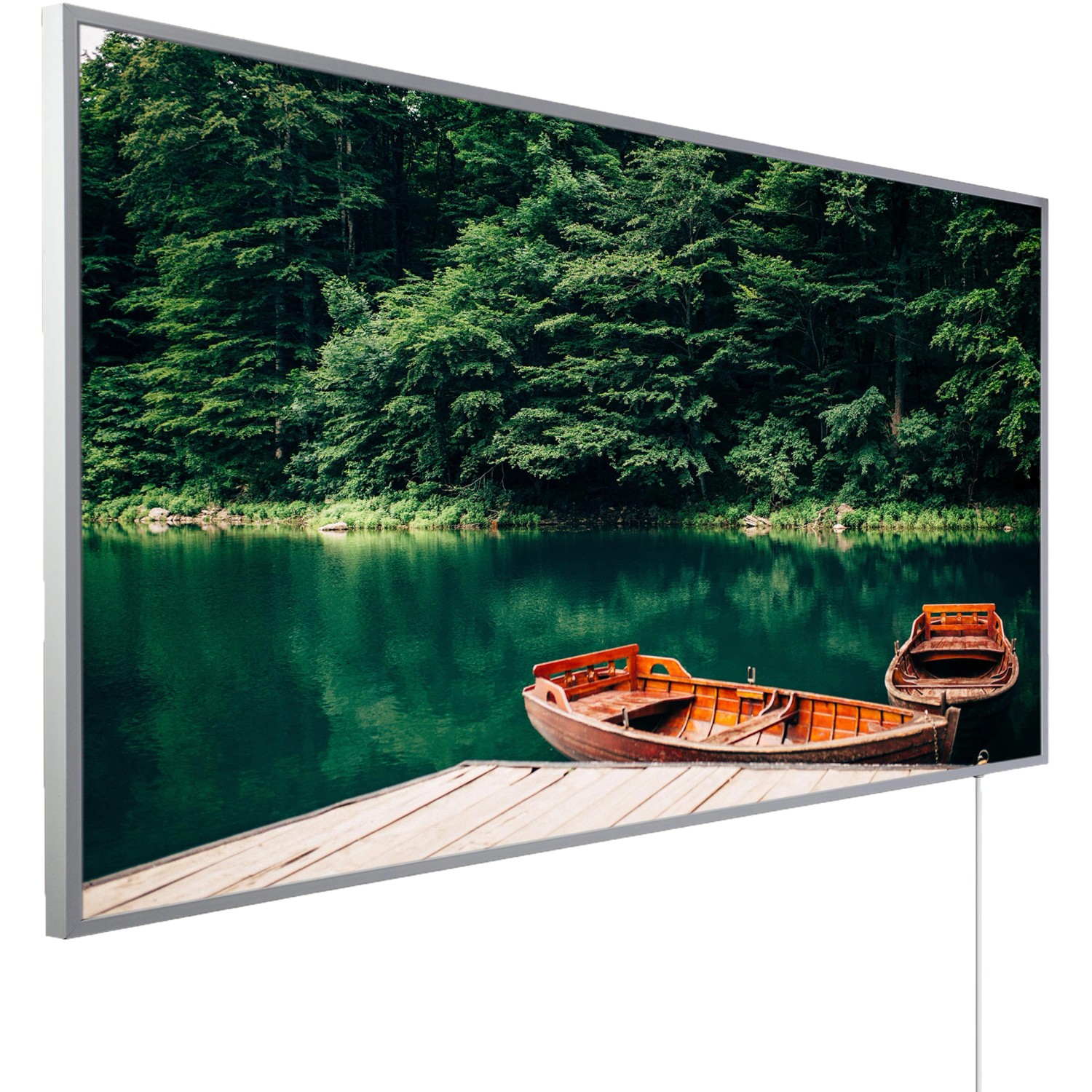 Könighaus Infrarotheizung Panorama-Serie 50 cm x 60 cm 300 W Boot und See günstig online kaufen