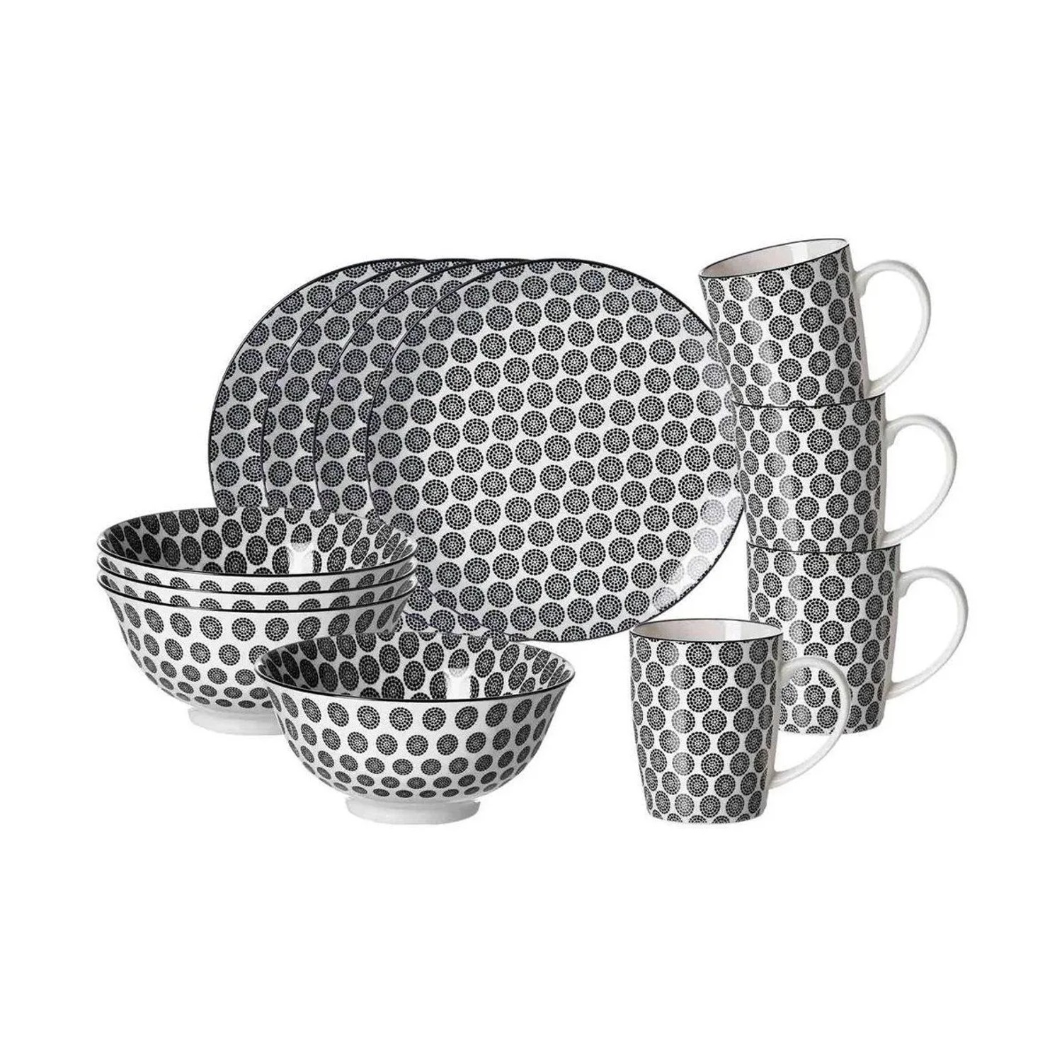 Ritzenhoff & Breker Takeo Circles Frühstücksset 12-teilig