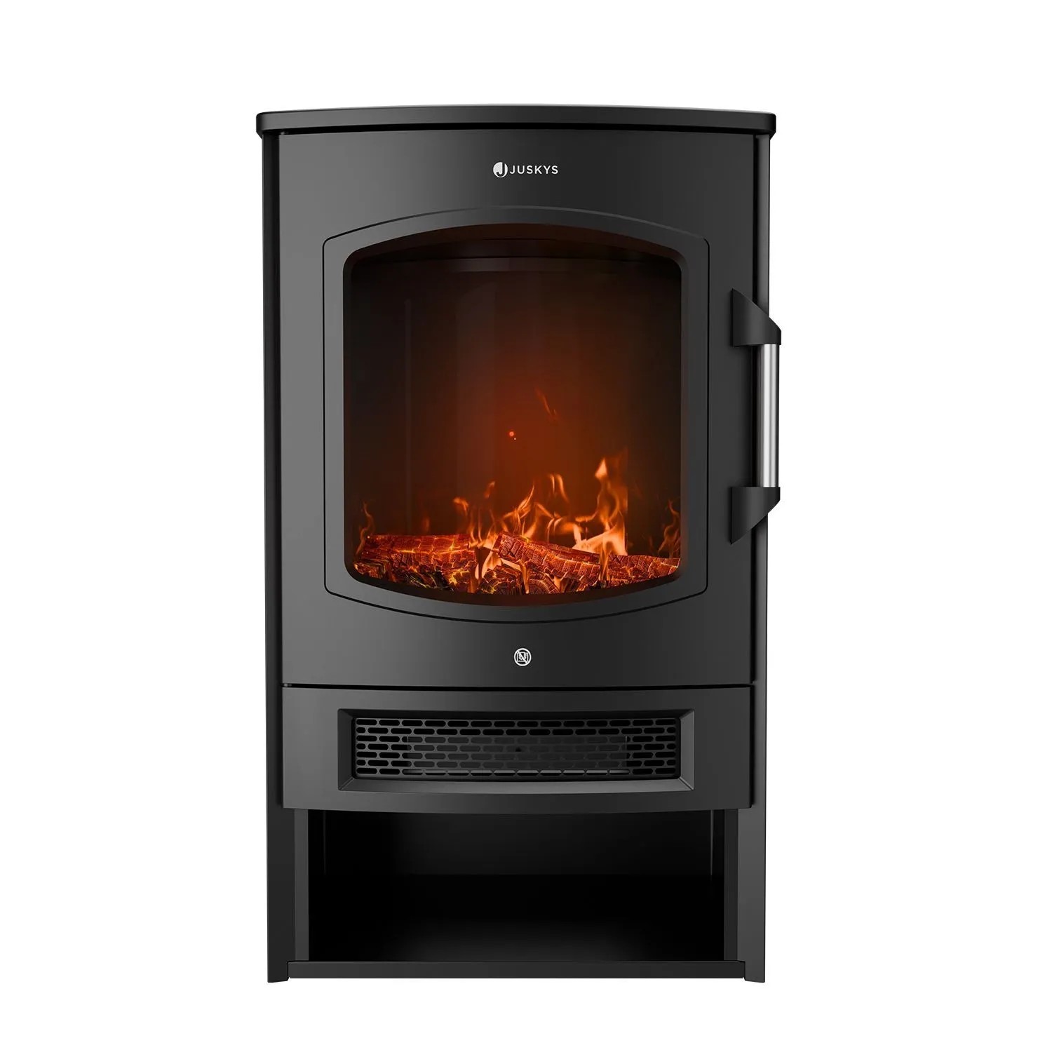 Juskys Elektrokamin 1800W Schwarz günstig online kaufen