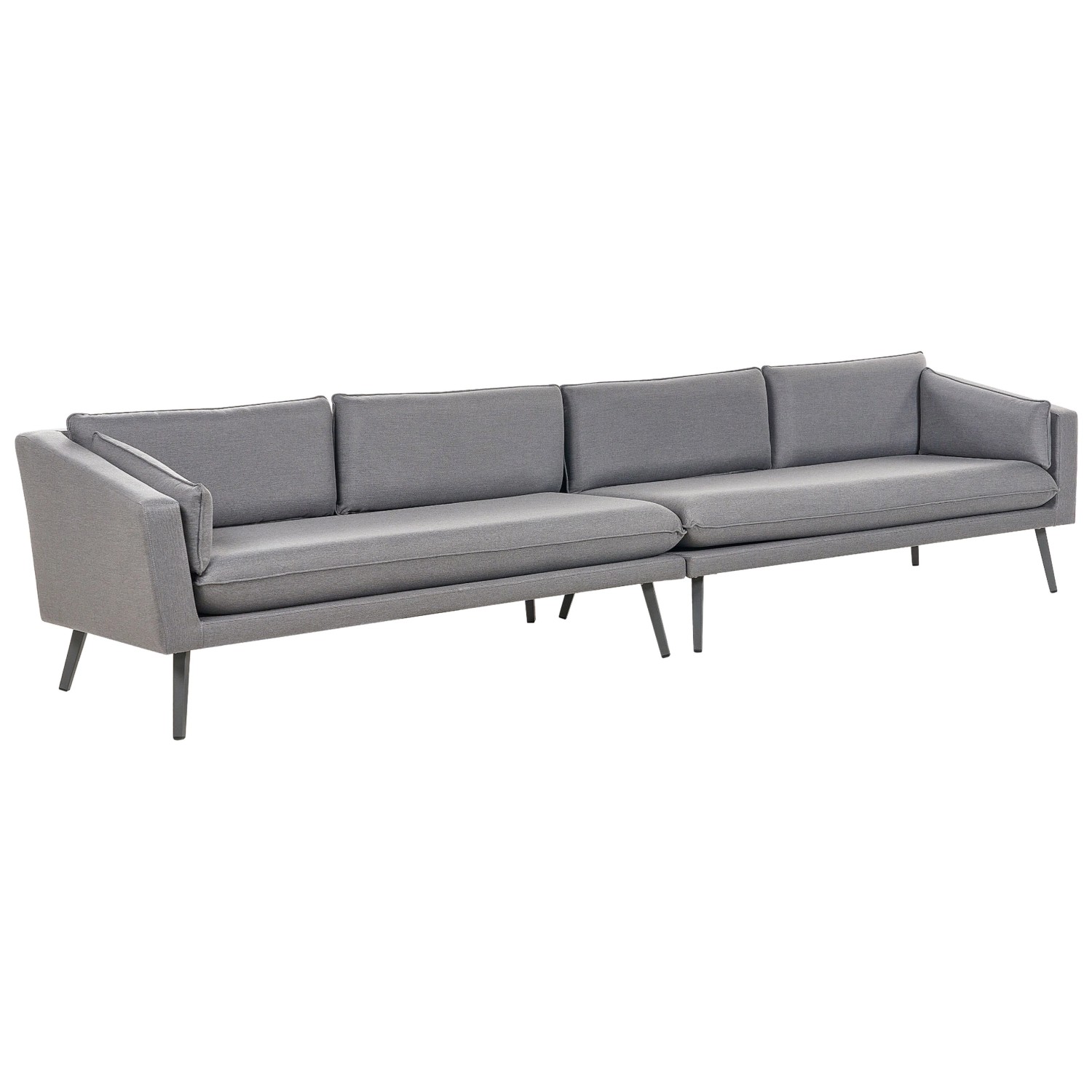 Beliani Gartensofa Grau 76x320x70 günstig online kaufen