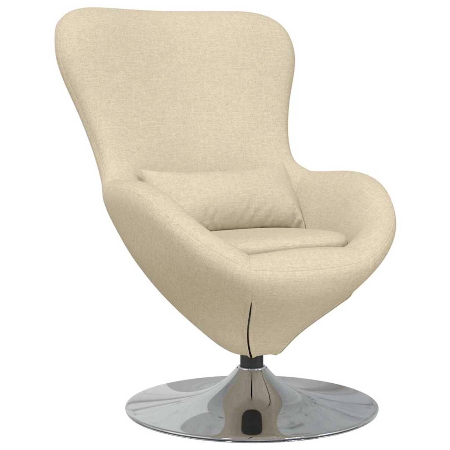 vidaXL Eiersessel Creme 63 x 73 x 90 cm Stoff 42002742 günstig online kaufen