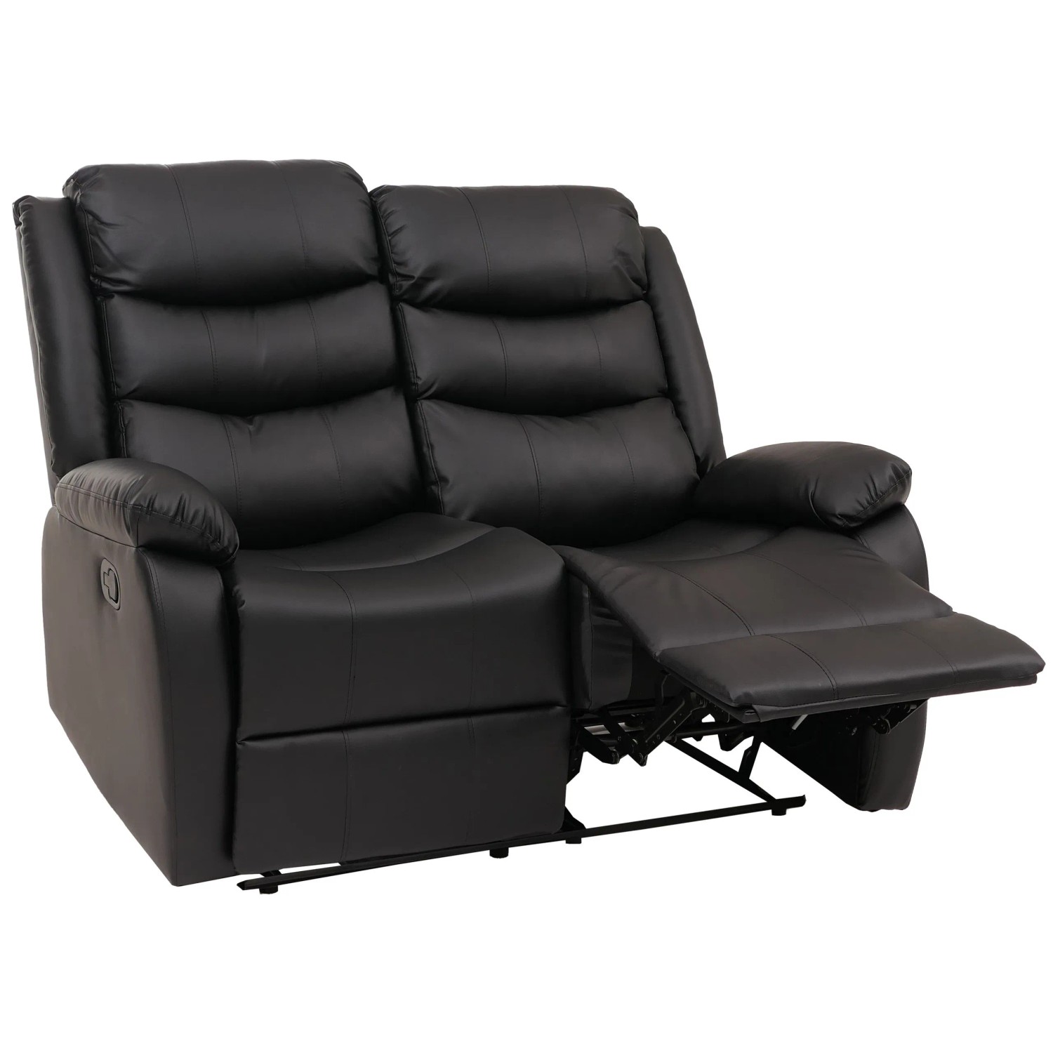 MCW 2er Kinosessel O62 Liegefunktion Kunstleder Schwarz
