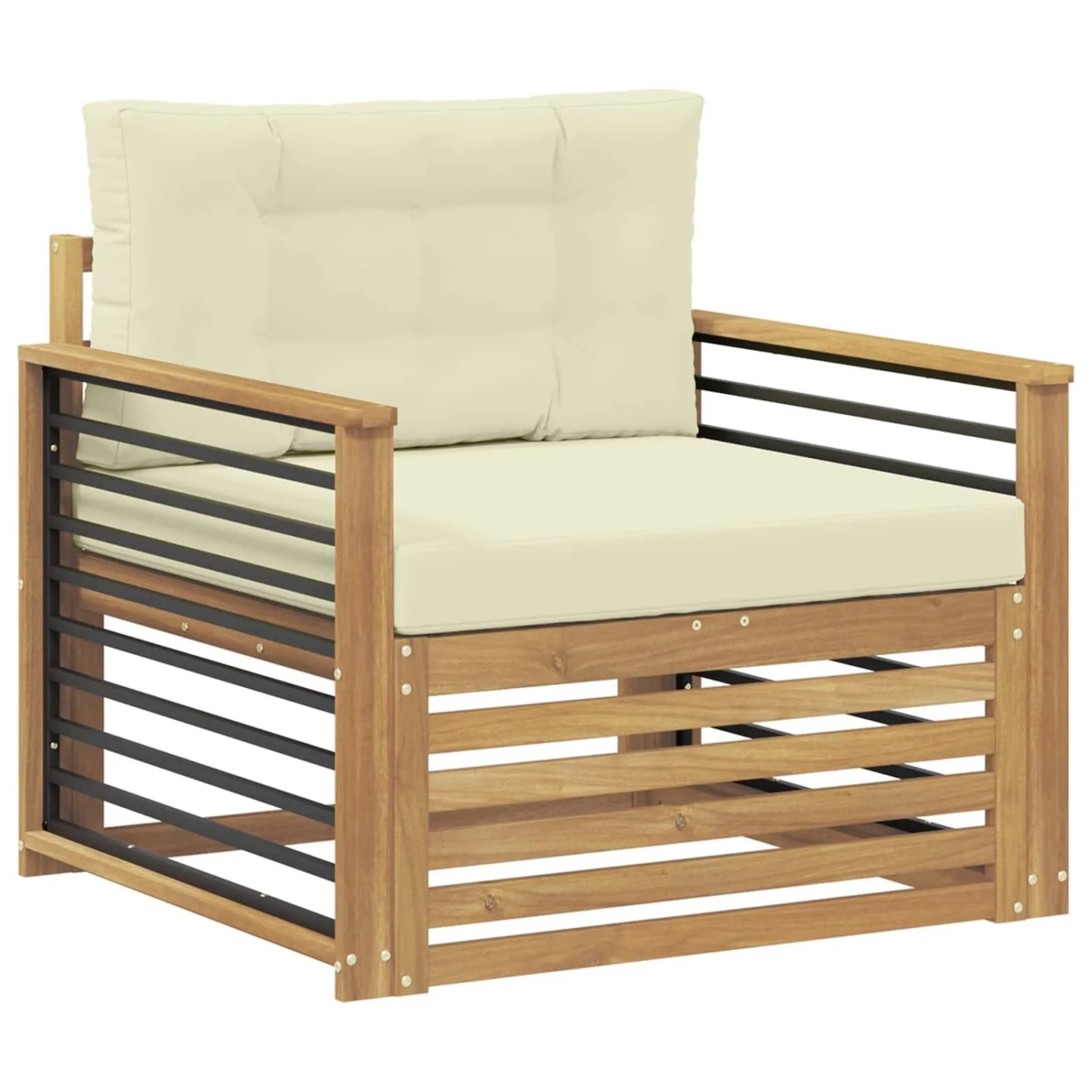 vidaXL Outdoor-Sofa Polyester Weiß 3439147