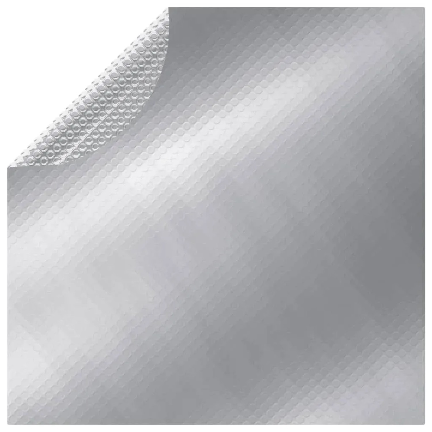 vidaXL Poolabdeckung Silbern 455 cm PE 93088