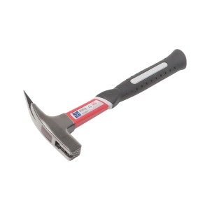 LUX Latthammer 600g mit Glasfaserstiel, Magnet und ergonomischem Griff.