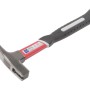 LUX Latthammer 600g mit Glasfaserstiel, Magnet und ergonomischem Griff.