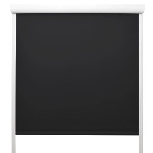 Schwarzes Sol Royal Thermorollo mit Kassette, 60x175cm, für Fenster.