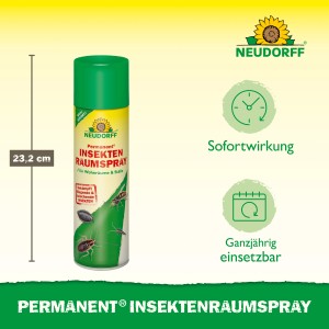 Neudorff Permanent Insektenraumspray, 500ml Dose zur Ungezieferbekämpfung in Innenräumen.