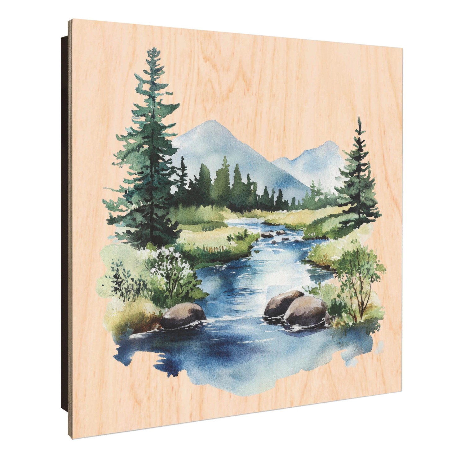 Banjado Großer Schlüsselkasten Holz 30x30cm Schwarz Scharnier Links 50 Hake günstig online kaufen