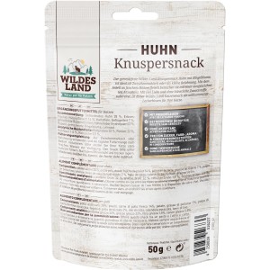 Wildes Land Katze Knuspersnack Huhn mit Ringelblume, getreidefreier Katzensnack.