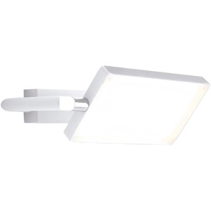 Weiße LED-Wandleuchte Book von Luce Design, 1-flammig, 15x22,5cm, für moderne Beleuchtung.