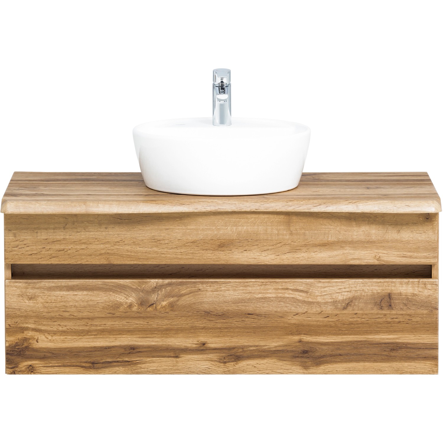 Held Möbel Waschtisch Trient 101 cm x 41 cm x 47 cm Wotaneiche