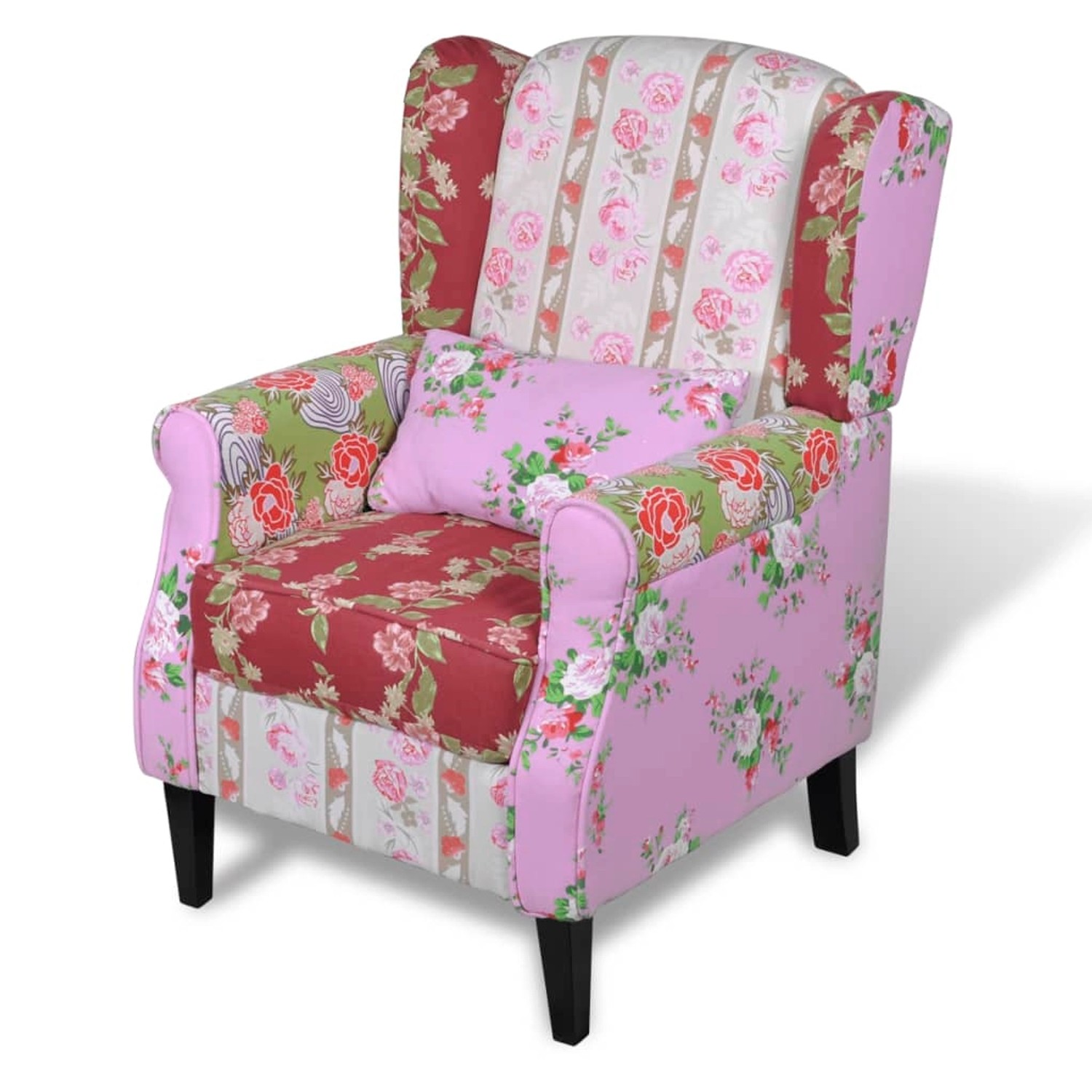 vidaXL Sessel mit Patchwork-Design Stoff 240490 günstig online kaufen