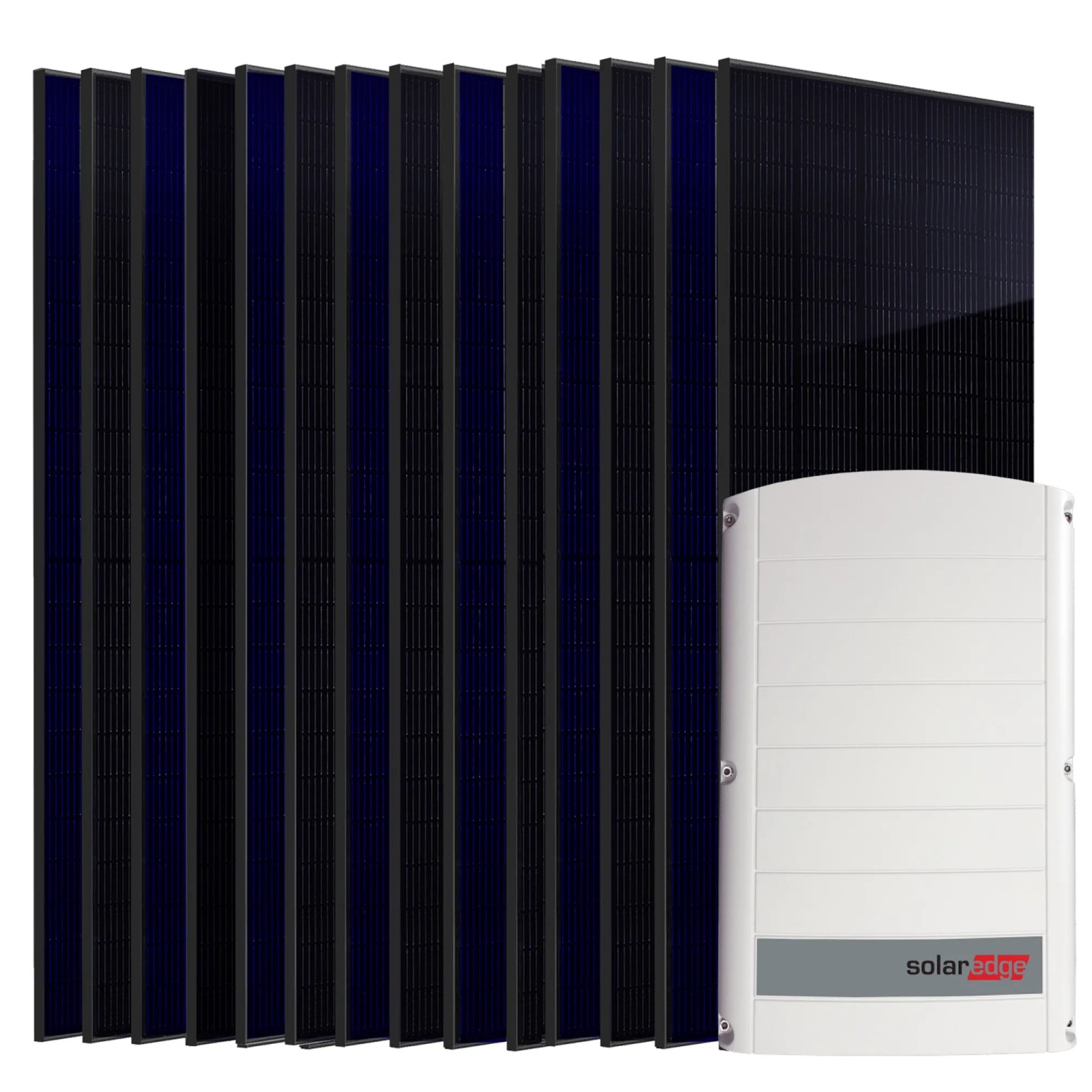 Thumbnail - SUNNIVA 7 kW Solaranlage 14x 500 W Fullblack Bifacial Module SolarEdge SE7K 3-phasiger String-Wechselrichter