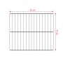 Edelstahl-Grillrost für Taino Platinum Compact Gasgrill, 39x33 cm. Präzise Maße für den Tischgrill.