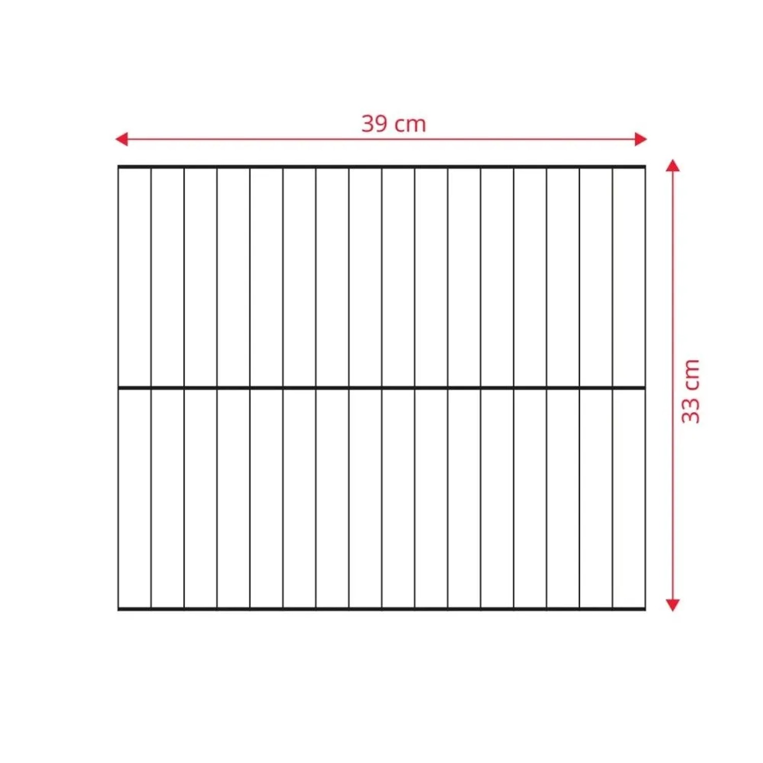 Edelstahl-Grillrost für Taino Platinum Compact Gasgrill, 39x33 cm. Präzise Maße für den Tischgrill.