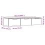 vidaXL Wandschrank in Altholz-Optik, 102x30x20 cm, mit drei Schubladen. Ideal als Wohnzimmerschrank.
