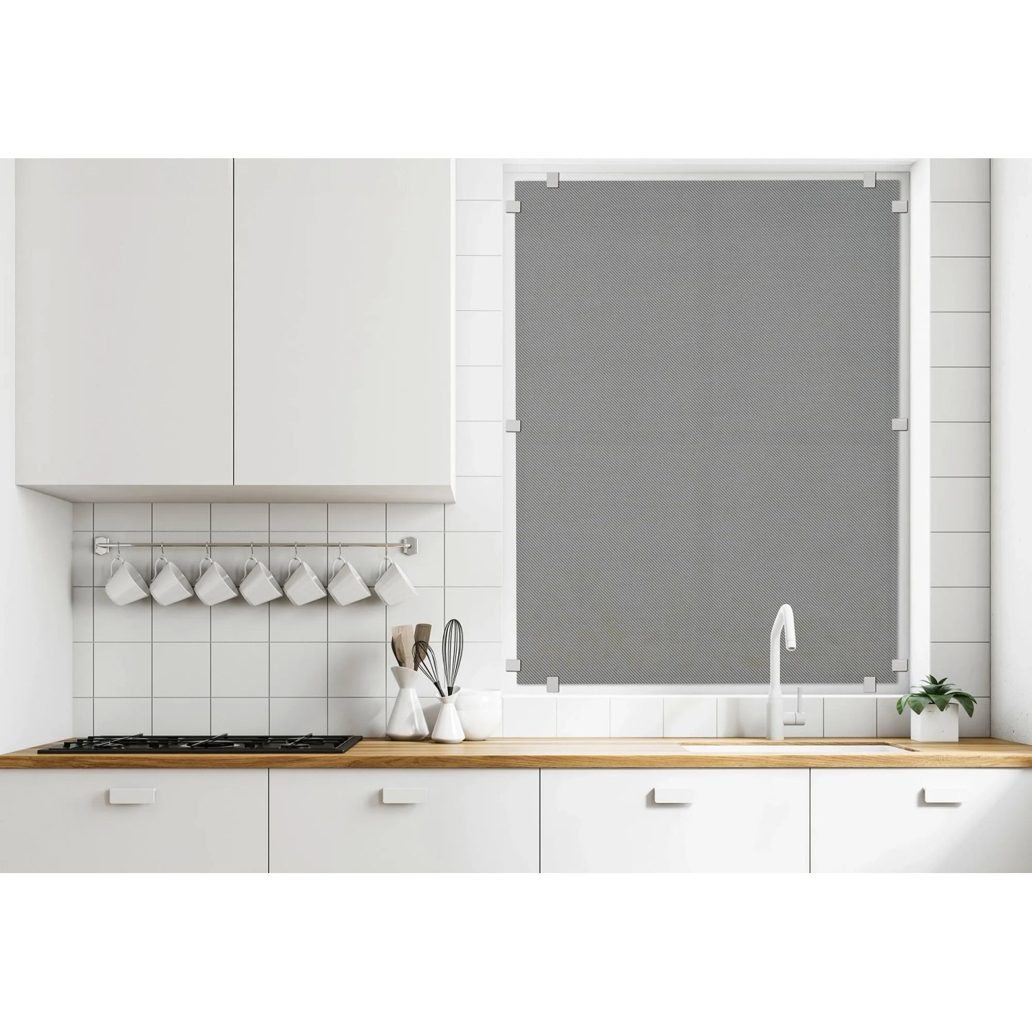 Gardinia Hitzeschutz 60 cm x 120 cm Grau_7